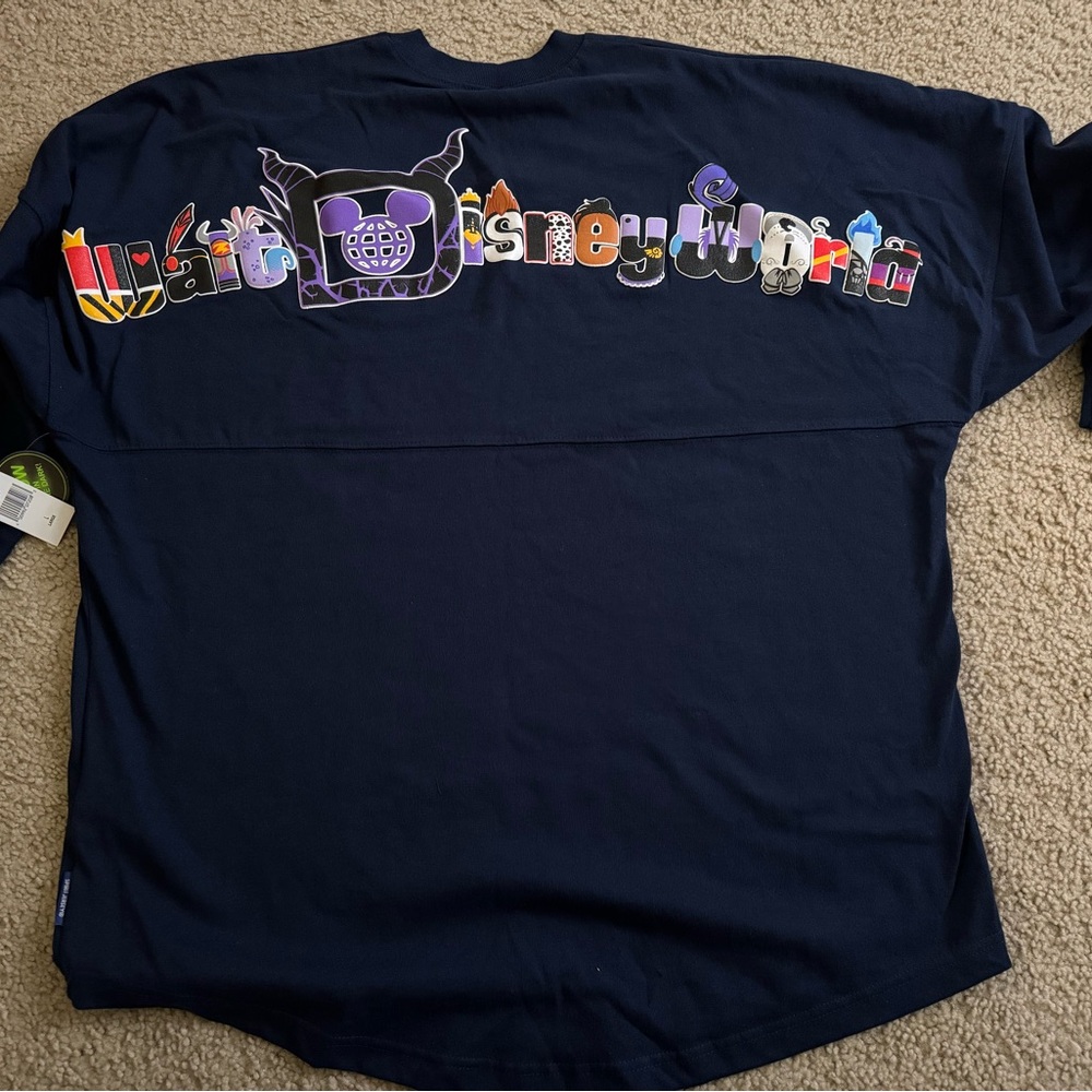 Villains Navy Spirit Jersey 2025 NWT Walt Disney World ADULT L Halloween